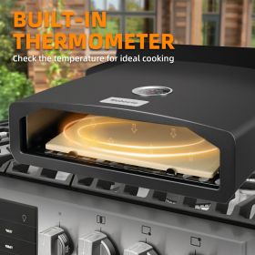 15.7" x 13.7" x 4"Portable Pizza Oven for Outdoor Camp Stove and Indoor Gas Range,Stove Burner Top Pizza Box with Pizza Stone and Pizza Peel,Blac 15.7" x 13.7" x 4"Portable Pizza Oven for Outdoor Camp Stove and Indoor Gas Range,Stove Burner Top Pizza Box with Pizza Stone and Pizza Peel,Blac